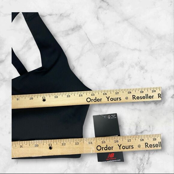 New Balance Power X Black Sports Bra Size M (D-DD) High Impact Bra NWT - Picture 5 of 16